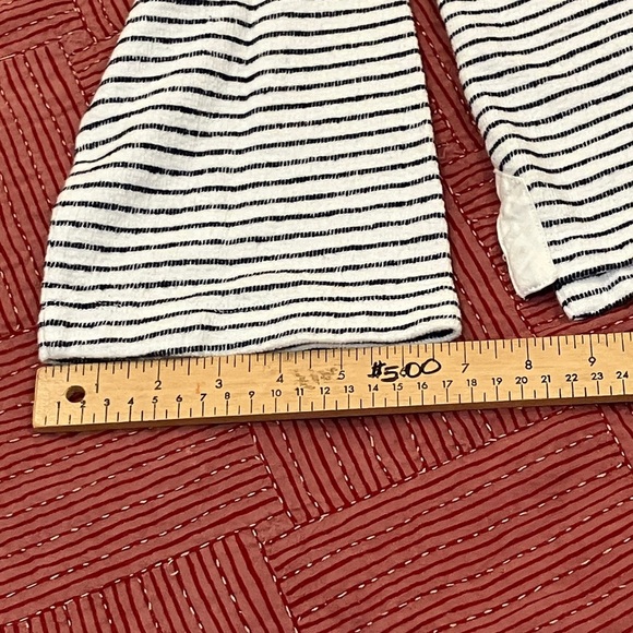 Tommy Bahama women’s small terry cloth white  Hoodie with blue stripes - Picture 8 of 12